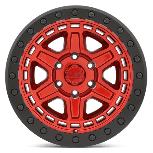 20X9.5 Black Rhino Hard Alloys RENO CANDY RED W BLACK RING & BOLTS 6X114.3