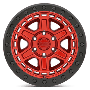 20X9.5 Black Rhino Hard Alloys RENO CANDY RED W/ BLACK RING & BOLT 6X139.7