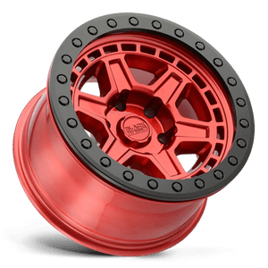 20" Black Rhino Hard Alloys RENO CANDY RED W/ BLACK RING & BOLT 5X139.7