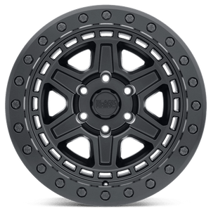 17X9 Black Rhino Hard Alloys RENO MATTE BLACK W/ BRASS BOLTS 6X139.7