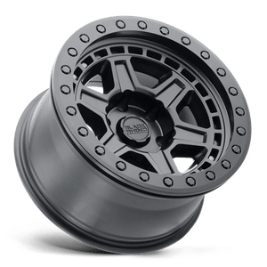 17" Black Rhino Hard Alloys RENO MATTE BLACK W/ BRASS BOLTS 6X135