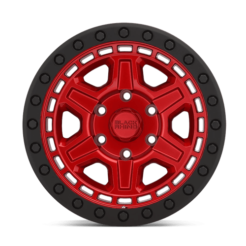 17X9 Black Rhino Hard Alloys RENO CANDY RED W/ BLACK RING & BOLT 6X139.7
