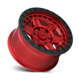 17" Black Rhino Hard Alloys RENO CANDY RED W/ BLACK RING & BOLT 6X135
