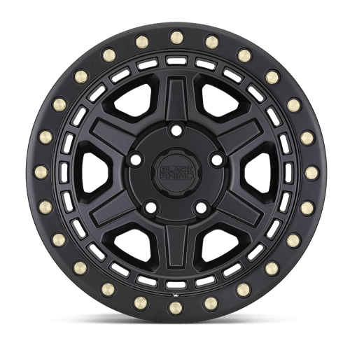 17" Black Rhino Hard Alloys RENO MATTE BLACK W/ BRASS BOLTS 5X139.7