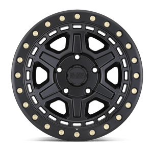 17" Black Rhino Hard Alloys RENO MATTE BLACK W/ BRASS BOLTS 6X139.7