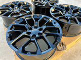 22” Wheels Fit Cadillac Escalade 1999–2026 |  OE Style Rims |  Gloss Black |  Set of 4