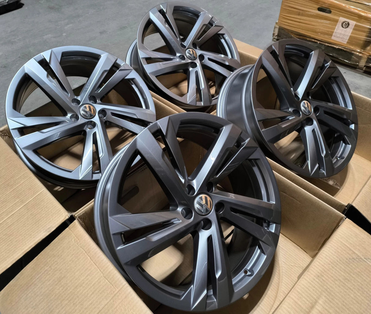 20” Volkswagen Phaeton Rims 2004 2005 2006 OEM Original Wheels 20x8 Gray