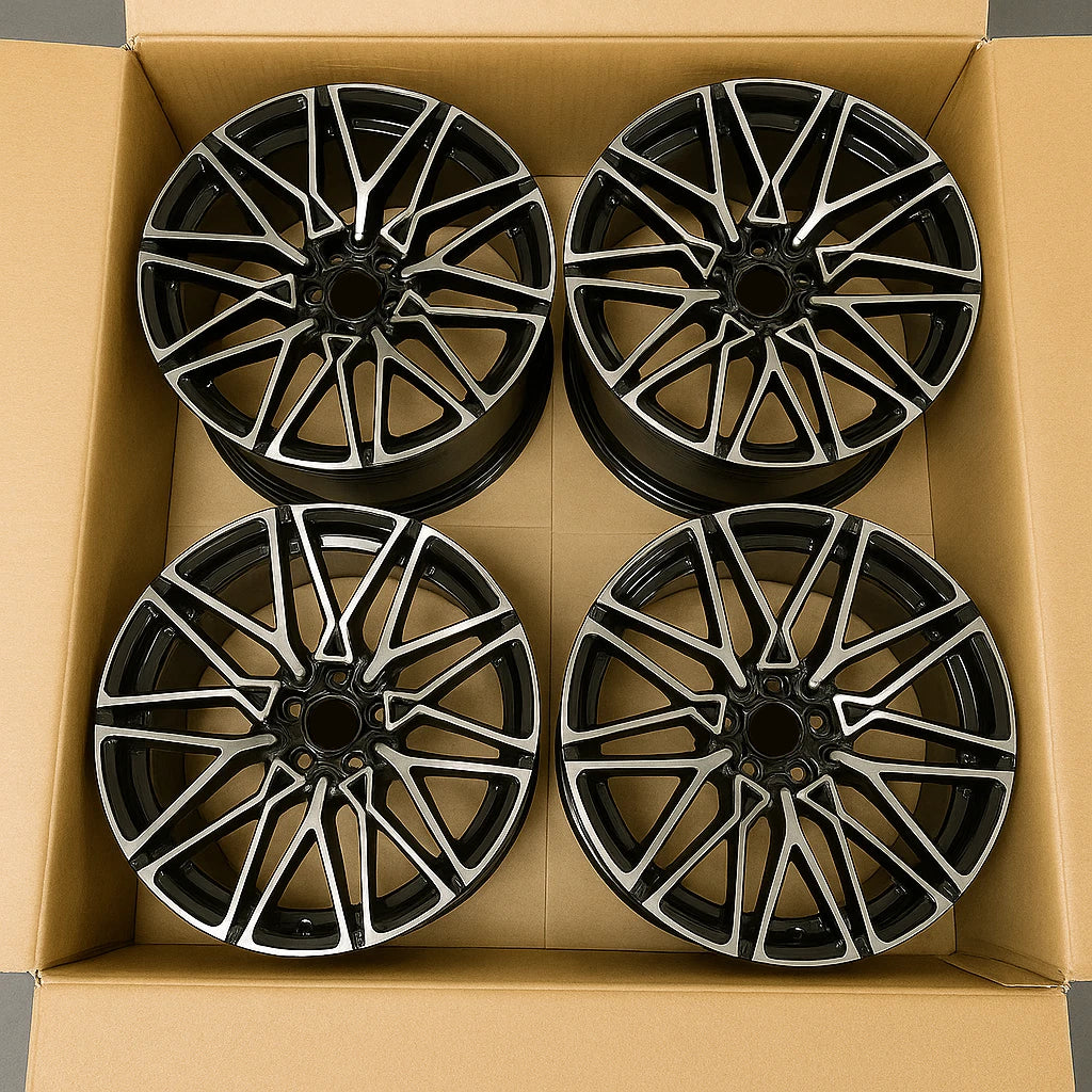 19” Rims - Made to Fit BMW 528i 528i xDrive | OE Style | 2011 2012 2013 2014 2015 2016 19x8.5/9.5 Wheels Brand New