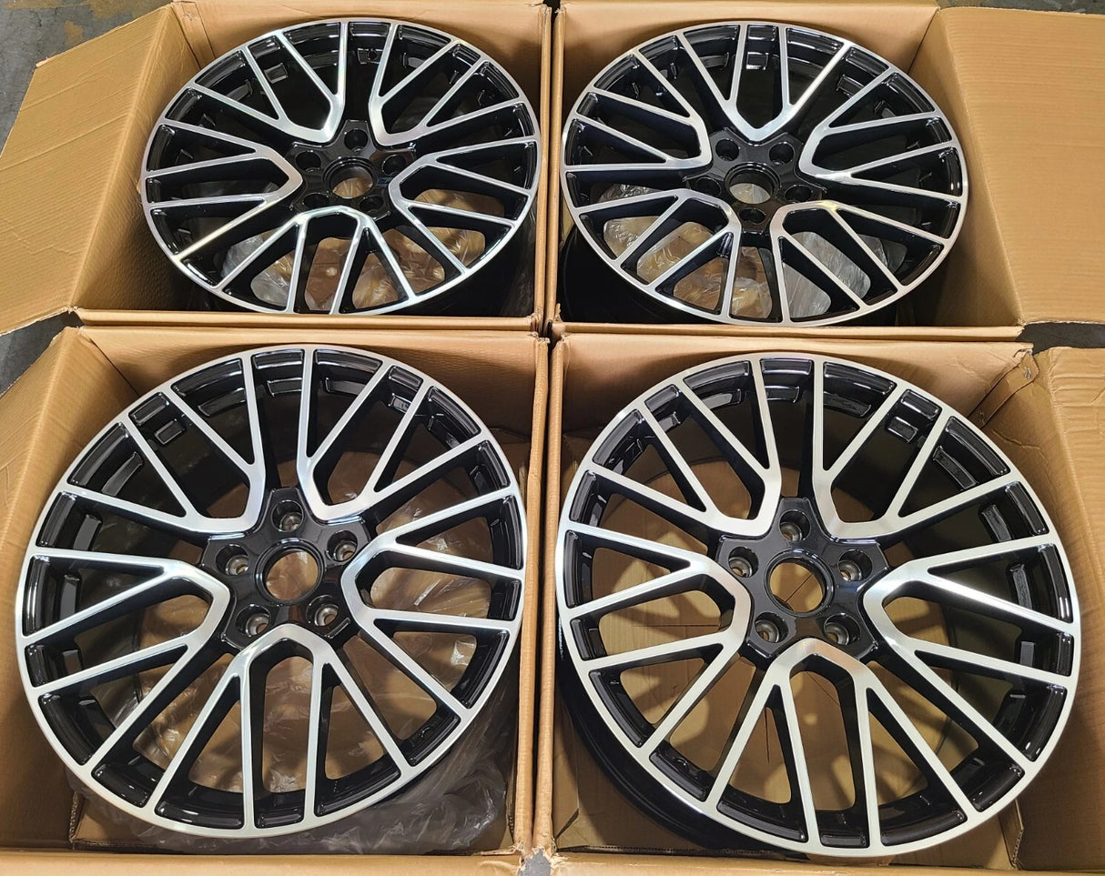 22” Rims – Made to Fit Porsche Cayenne Cayenne E-Hybrid Cayenne S Cayenne GTS Cayenne Turbo Cayenne Turbo S E-Hybrid | OE Style | 2020–2026 | 22x10/11 Wheels Brand New – Model 46