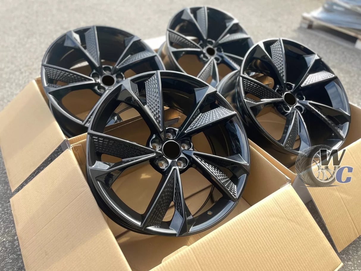 20” Wheels Fit Audi A5 2015–2025 |  OE Style Rims |  Gloss Black |  Set of 4