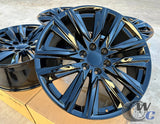 22” Wheels Fit Cadillac Escalade 1999–2026 |  OE Style Rims |  Gloss Black |  Set of 4
