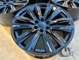 22” Wheels Fit Cadillac Escalade 1999–2026 |  OE Style Rims |  Gloss Black |  Set of 4
