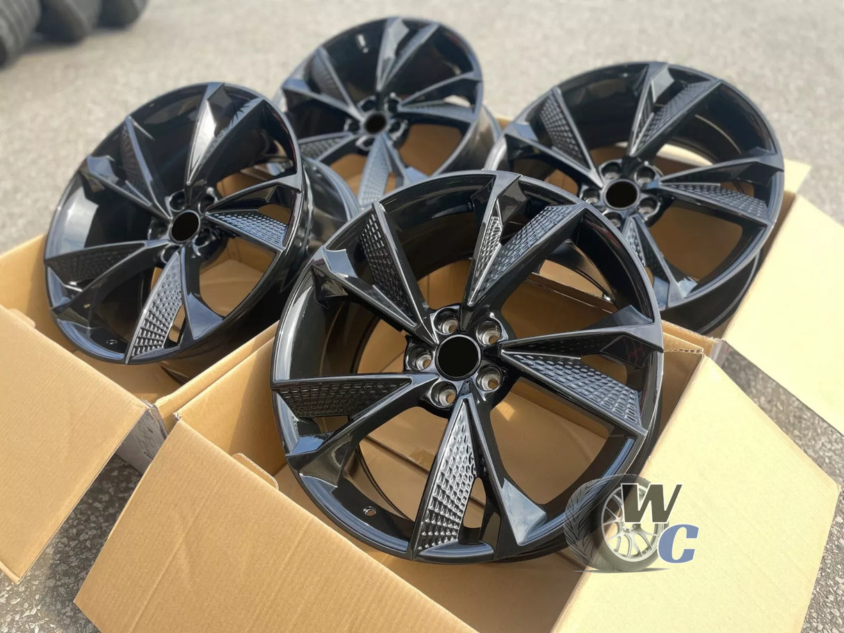 20” Wheels Fit Audi A5 2015–2025 |  OE Style Rims |  Gloss Black |  Set of 4