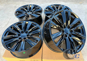 22” Wheels Fit Cadillac Escalade 1999–2026 |  OE Style Rims |  Gloss Black |  Set of 4