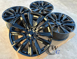 22” Wheels Fit Cadillac Escalade 1999–2026 |  OE Style Rims |  Gloss Black |  Set of 4