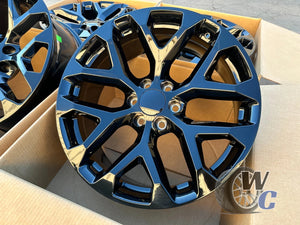 20” Wheels Fit Cadillac Escalade 1999–2026 |  OE Style Rims |  Gloss Black |  Set of 4