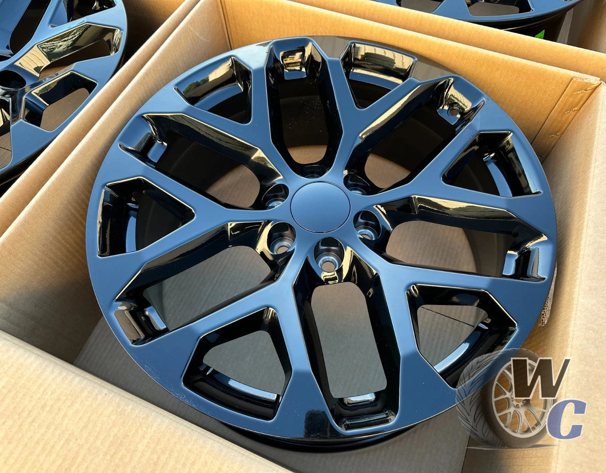 20” Wheels Fit Cadillac Escalade 1999–2026 |  OE Style Rims |  Gloss Black |  Set of 4