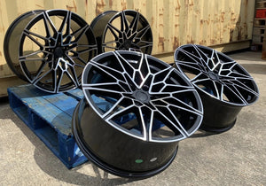 19” Rims - Made to Fit BMW 740i, 740i xDrive, 745e, 745e xDrive, 750i, 750i xDrive, 760i, M760i | OE Style | 2020 2021 2022 2023 2024 2025 2026 | 19x8.5/9.5 Wheels Brand New - Model 48