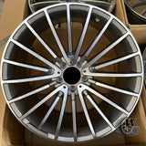 18” Wheels Fit Mercedes-Benz C-Class AMG 2007–2026 |  OE Style Rims |  Gun Metal Machined Face |  Staggered Set of 4