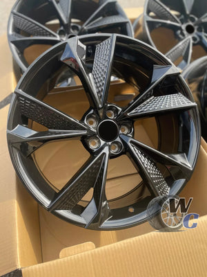 20” Wheels Fit Audi A5 2015–2025 |  OE Style Rims |  Gloss Black |  Set of 4
