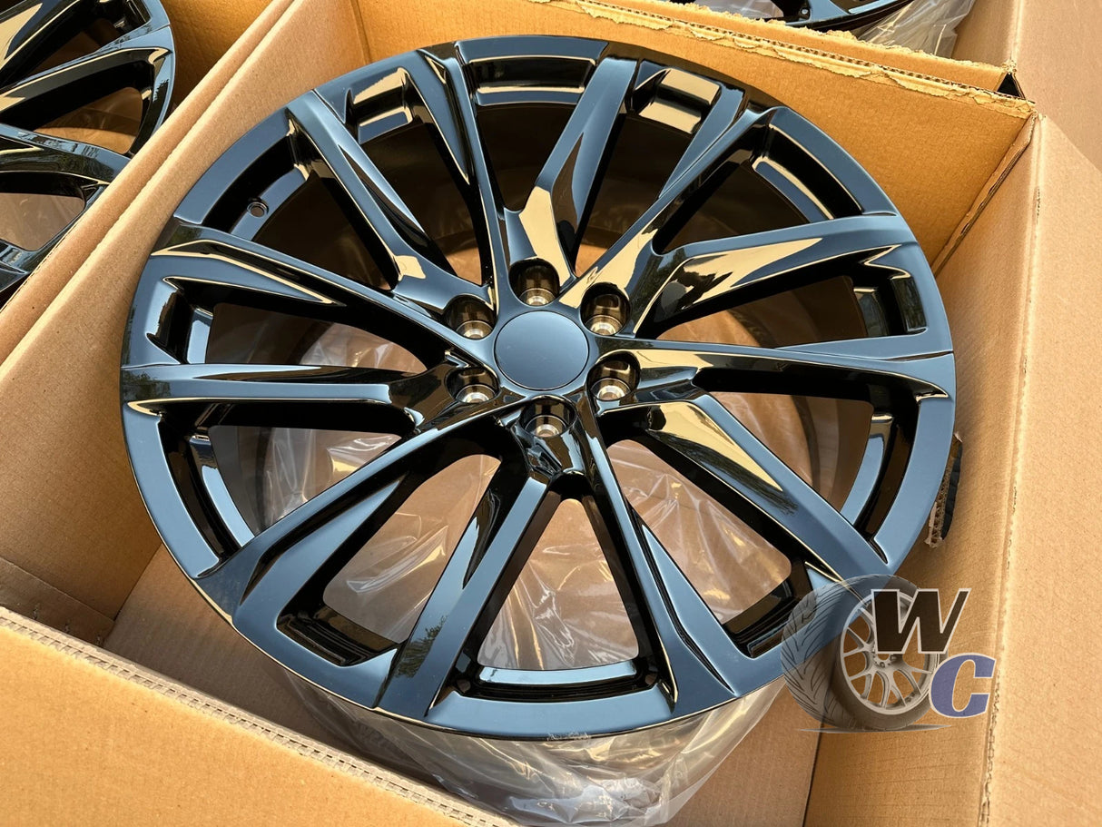 24” Wheels Fit Cadillac Escalade 1999–2026 |  OE Style Rims |  Gloss Black |  Set of 4