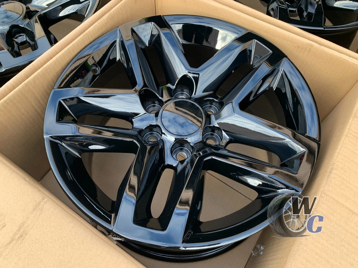 22” Wheels Fit Cadillac Escalade 1999–2026 |  OE Style Rims |  Gloss Black |  Set of 4