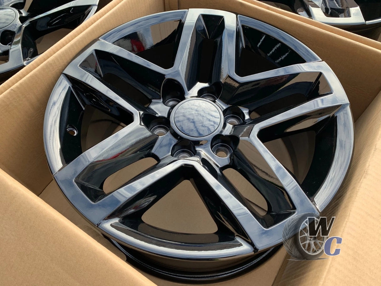 18” Wheels Fit Cadillac Escalade 1999–2026 |  OE Style Rims |  Gloss Black |  Set of 4