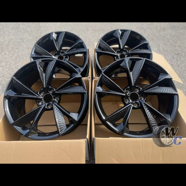 18” Wheels Fit Audi A3 2013–2026 |  OE Style Rims |  Gloss Black |  Set of 4