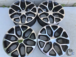 22” Wheels Fit GMC C2500 1988–2000 |  OE Style Rims |  Gloss Black Machined Face |  Set of 4