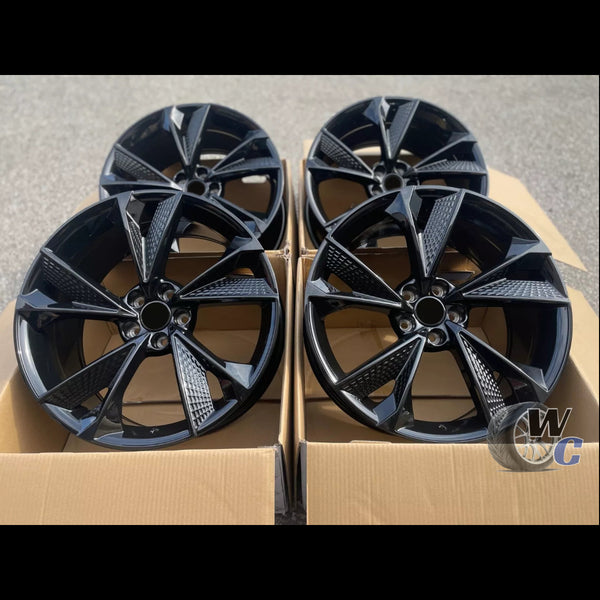 20” Wheels Fit Audi A4 2015–2025 |  OE Style Rims |  Gloss Black |  Set of 4