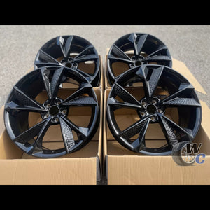 18” Wheels Fit Audi A3 2013–2026 |  OE Style Rims |  Gloss Black |  Set of 4