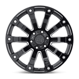 20" Black Rhino Hard Alloys SELKIRK GLOSS BLACK MILLED 5X139.7