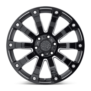 20" Black Rhino Hard Alloys SELKIRK GLOSS BLACK MILLED 5X139.7