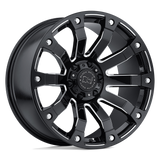 20" Black Rhino Hard Alloys SELKIRK GLOSS BLACK MILLED 5X139.7
