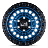 20X9.5 Black Rhino Hard Alloys SENTINEL COBALT BLUE W/ BLACK RING 5X127