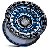 17" Black Rhino Hard Alloys SENTINEL COBALT BLUE W/ BLACK RING 8X165.1