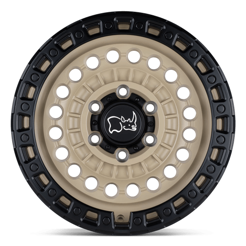 20" Black Rhino Hard Alloys SENTINEL DESERT SAND W/ BLACK RING 6X139.7