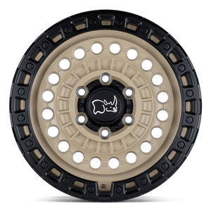 17" Black Rhino Hard Alloys SENTINEL DESERT SAND W/ BLACK RING 8X165.1