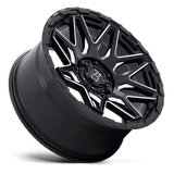 20X9.5 Black Rhino Hard Alloys SHOCKWAVE GLOSS BLACK W/ MILLED SPOKES 6X135