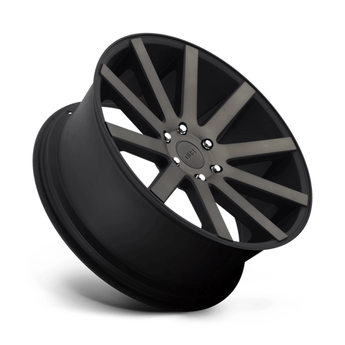 22X9 DUB 1PC S121 SHOT CALLA MATTE BLACK DOUBLE DARK TINT 5X114.3