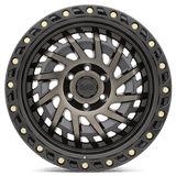 17" Black Rhino Hard Alloys SHREDDER MATTE BLACK W/ MACH DARK TINT 5X139.7