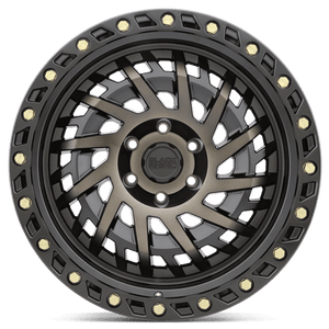 17X9 Black Rhino Hard Alloys SHREDDER MATTE BLACK W/ MACH DARK TINT 5X114.3