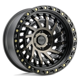 17" Black Rhino Hard Alloys SHREDDER MATTE BLACK W/ MACH DARK TINT 6X135