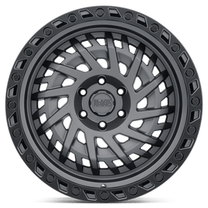17X9 Black Rhino Hard Alloys SHREDDER MATTE GUNMETAL W/ BLACK RING 5X127