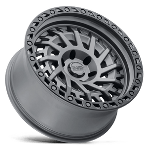17" Black Rhino Hard Alloys SHREDDER MATTE GUNMETAL W/ BLACK RING 5X127
