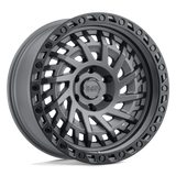 17" Black Rhino Hard Alloys SHREDDER MATTE GUNMETAL W/ BLACK RING 5X127