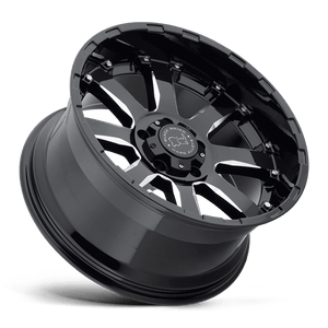 20" Black Rhino Hard Alloys SIERRA GLOSS BLACK W/ MILLED SPOKES 5X127