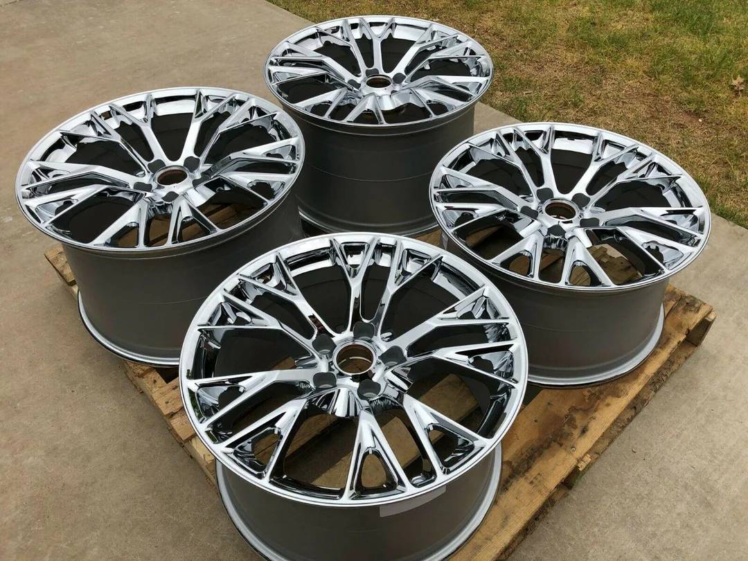 17”/18” Rims - Made to Fit Chevrolet Corvette, Coupe, Convertible, Z06, ZR1, Grand Sport | OE Style | 2005 2006 2007 2008 2009 2010 2011 2012 2013 | 17x9.5 Front, 18x? Rear Wheels Brand New - Model 62