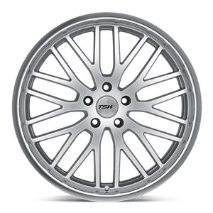 19X8 TSW SNETTERTON HYPER SILVER W/ MIRROR CUT LIP 5X112