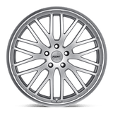 18X8 TSW SNETTERTON HYPER SILVER W/ MIRROR CUT LIP 5X110